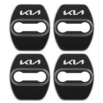 4 vnt. Automobilio durų užrakto apsauginis dangtelis dėklas KIA KN Picanto K3 K5 Rio Ceed Sportage Seltos Xline Soul Sorento Stonic Niro Forte zqdtx40 black