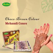 MADIHAS Henna Instant Copper Cone Pack of 12 (28gm each)|Ready-to-Use Natural Henna Cones for Rich Copper Color, Bridal Mehndi & Long-Lasting Stain beige