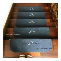 Nonslip backing marble stair steps, wooden mats, luminous Coffee Antler 65x24cm Grey Antler 55x20cm gray