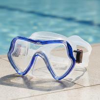 Nose Cover Swimming Goggles AntiFog Immersion Face Gear Crystal Clear Reinforced Glass Swim Blue_M11 gray