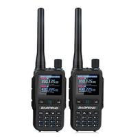 2 vnt./pakuotė BAOFENG UV-5R mini Oro juostos priėmimo VHF UHF dviejų juostų siųstuvas ir imtuvas FM mėgėjų radijo stotis VOX Racija UV-5RMINI USB juoda