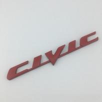 Metalinė Automobilio Lipdukas Emblema Ženklelis Lipdukai Dekoracija Honda CIVIC Logotipas Emblema Lipdukas Sparnas Bagažinė Ženklelis Išorė Auto Aksesuaras gray