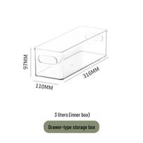 Transparent Food-Grade Egg Storage Box for Refrigerators white