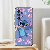 Cartoon Stitch Cute For Samsung Note 20 10 Ultra Plus A31 A14 A12 A70 A34 A25 A04 A05 A15 A24 5G Black Funda Phone Case Samsung A25 4G