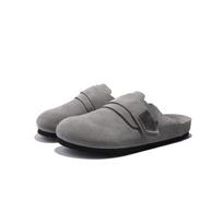 Baotou Muller Fashion Lazy Boken Slippers Wear Men's and Women's Commuter Shoes New Couples Pedal Half Slippers 43 pilka spalva