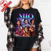 Mio Split Fiction Shirt Fantasy Gaming Character T-Shirt Summer Cotton Shirts Y2k Top Video Game Merchandise Gamer Girl Tee 4XL black