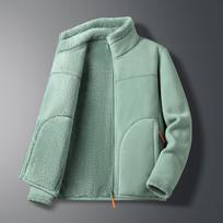 Moteriška dvipusė „Polar“ striukė rudens vilnos pamušalas „Shan Warm“ su aksomu paminkštinta striuke XXXXL gray