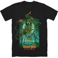 Scream Movie Ghost Face T-shirt for Men and Women Summer Pure Cotton Clothing Fashion Gothic Short Sleeved T-shirt Unisex XL rožinė