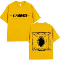 Lady Gaga The Mayhem Ball Tour 20252026 Album Tshirt Unisex Women Hip Hop Pop Music Tshirt Fashion Harajuku Y2K Short Sleeve Top 4XL yellow