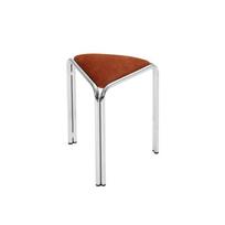 Retro Triangle  Small Bench, Multifunctional Seat for Home, Cafe & Hotel oranžinė