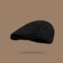 Fashion Warm Beret Hat Suede Solid Color Newsboy Caps Forward Cap Autumn juoda