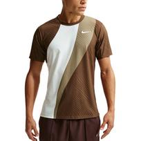 Nike Dri-FIT ADV Court Slam Moisture-Wicking Stretch Breathable Striped Casual Short Sleeve T-Shirt Men tops IB0201-133 L black