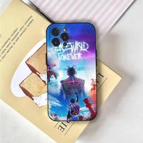 Juice Wrld 999 telefono dėklas iPhone 6,17,16,15,14,13,12,11 Plus,Pro Max,XS,X,XR,SE,Mini,8,7, minkštas silikoninis juodas dangtelis iPhone17 blue