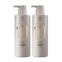 Mise en scène Salon 10 Protein Shampoo 500ml | Korean Protein Shampoo for Extremely Damaged Hair with Collagen & Amino Acid Care 500ml 2ea white