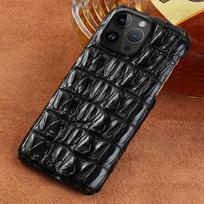 100% Originali krokodilo odos telefono dėklas iPhone 17 16 15 11 12 13 14 Pro Max 17Pro 16 Plus Air prabangus smūgiams atsparus galinis dangtelis For iPhone Air