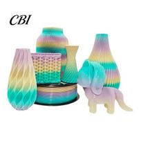 Gradient Filament Roll Rainbow PETG for 3D Printer, 1.75mm 1kg Spool Printer Material Strong Toughness Filament, Multicolor Figurines Models Printing blue