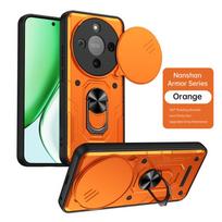Dėklas For Honor Magic 8 Lite 5G Dėklas Atsparus smūgiams Šarvuotas Magnetinis stovas Laikiklis Galinis dangtelis For Honor Magic8 Lite Objektyvo apsauga Coque HONOR Magic8 Lite orange