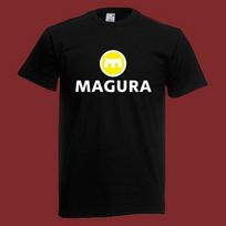 MAGURA logo graphic black T-shirt L black
