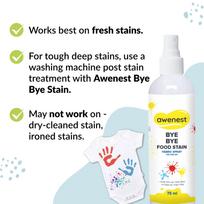 awenest Fabric Stain Remover Spray | Bye Bye Food Stain | 50+ Stains - 75ml black