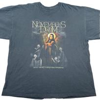Novembers Doom Into Night's Requiem Infernal T-Shirt 2XL Black Death Metal Unisex T-Shirt M gray