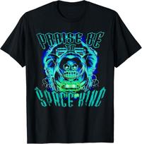 Kosmoso Karalius Šlovė Būkite Juokingi Unisex marškinėliai Medvilniniai Oversize Didelis Dydis XL blue
