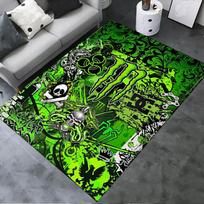 Monster Energy Kilimas Svetainei Miegamajam Namų Sofos Dekoravimui, Vaikų Žaidimų Neslystantis Grindų Kilimėlis 40x60cm( 15x23in )