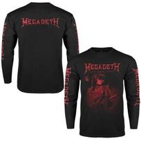 3D Printed Unisex Long Sleeved T-shirt Megadeth American Punk Metal Rock Band  Shirt Autumn Fashion American Street Retro Top S black