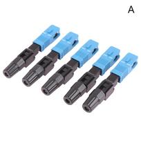 5Pcs Ftth Sc Apc Single Mode Sc Upc Fiber Optic Quick Connector Ftth Fiber Optic Fast Connector Sc Fiber Field Assembly Tool A