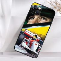 Ayrton Senna F1 lenktynių telefono dėklas iPhone 14 13 12 11 16 15 Pro Max Plus Mini 7 8 X XR XS Max minkštas dėklas iPhone 16 Pro gray