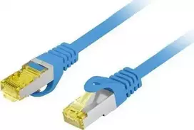 S/FTP Cat.6a LSZH jungiamasis kabelis, 1,5 m, mėlynas