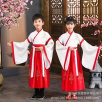 Jongens Hanfu Podium Outfit Chinese Jurk Baby Jongen Nieuwe Jaar Tang Pak Kinderen Oude Chinese Traditionele Kostuum Voor Kids 150cm red