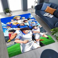 Captain Ozora Tsubasa Animacinis Futbolo Kilimas Miegamojo Svetainės Sofai Namų Durų Kilimėlis Dekoras, Didelis Vaikų Žaidimų Neslystantis Grindų Kilimėlis 40x60cm( 15x23in )