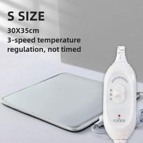 Išmanus elektrinis šildomas kilimėlis gyvūnams, vandeniui atsparus, atsparus įkandimams, šunims ir katėms, pastovios temperatūros šildymo kilimėlis gray