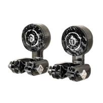 2Pieces Practical Movable Shower Head Holders Strong Suction Designs for Bathroom Accessory for Renters Hotel Use black