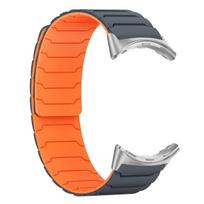 Magnetinis dirželis Google Pixel Watch 4 3 2 1 41mm Silikoninis juostelis Google Pixel Watch 4 3 45mm Apyrankės Aksesuaras Pixel Watch 4 41mm orange