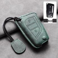 Toyota Key Bag Cover for Alphard, RAV4, Camry, Highlander - Alcantara Suede gray