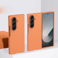 Phone Case for Samsung Galaxy Z Fold 7 6 5 3 4 ZFold7 Protective Cover Candy Cute Ultra Slim Skin Fell Hard Cover Galaxy Z Fold7 oranžinė