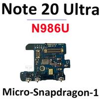 Microphone Signal Antenna Charging Port Board Dock Cable For Samsung Galaxy Note 20 Ultra N980F N981B N986U N986B Micro-N986U black