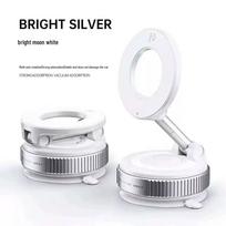 Rotating Magnetic Wireless Car Charger & Phone Holder with Navigation white