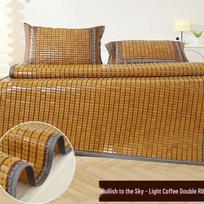 Carbonized Mahjong Cooling Sofa & Bed Mat - Bamboo, Foldable, Summer Essential 90x190cm