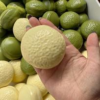 Kūrybiški Choco Pie minkšti stresą malšinantys kamuoliukai, minkštas statybinis blokelis, spaudžiamas žaislas suaugusiems ASMR jutiminis anti-streso žaislas balta