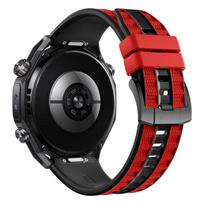 22mm Upgraded Dual-Color Silicone Strap Quick-Release for Huawei Ultimate 2 1/GT6/GT5/GT4 46mm, Breathable Sport Band 22mm Universal gray