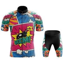 Pro Team Cycling Clothing Man's Summer MTB Bike Suit Short Sleeve Bike Clothes Ropa Ciclismo Hombre Cartoon Cycling Jersey Sets Asian size-XL