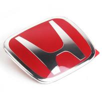Automobilio priekinės grotelės emblema, bagažinės lipdukas, vairo ženklelis, lipdukas Honda City Civic Accord CRV HRV Fit Jazz Odyssey Jade Vezel 50x40mm raudona
