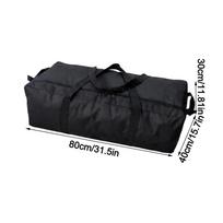 Large Capacity Duffel Bag Multi-Size Tent Carry Bag Durable Camping Storage Bag  Outdoor Travel 80x30x26cm black