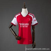 '' FC ''-27 Premier League Home Away Soccer Jersey Men Women Short Sleeve Loose Fit Football Shirt Small red