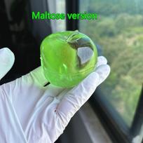 Green Apple Slushie Squishy Fidget Toy Crunchy Moldable Non-Bounce Sensory Stress Reliever Medium Grip Strength Slow Rising Gift green