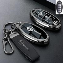 Car Shell For Nissan X-trail T33 Qashqai J12 Teana Altima Ariya 2022 2023 Key Case Cover Holder Keychain black