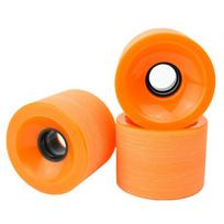 Land Skateboard Longboard Cruiser With Large 70x51mm PU Wheels 78A Hardness Smooth Ride Street Urban Commuting 6551mm Sand Orange orange