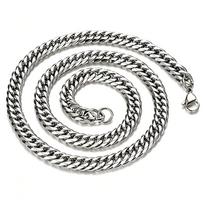 Madingas vyriškas nerūdijančio plieno kvadratinės sagties apyrankė: Šaunus, universalus ir stilingas 65cm Stainless Steel gray